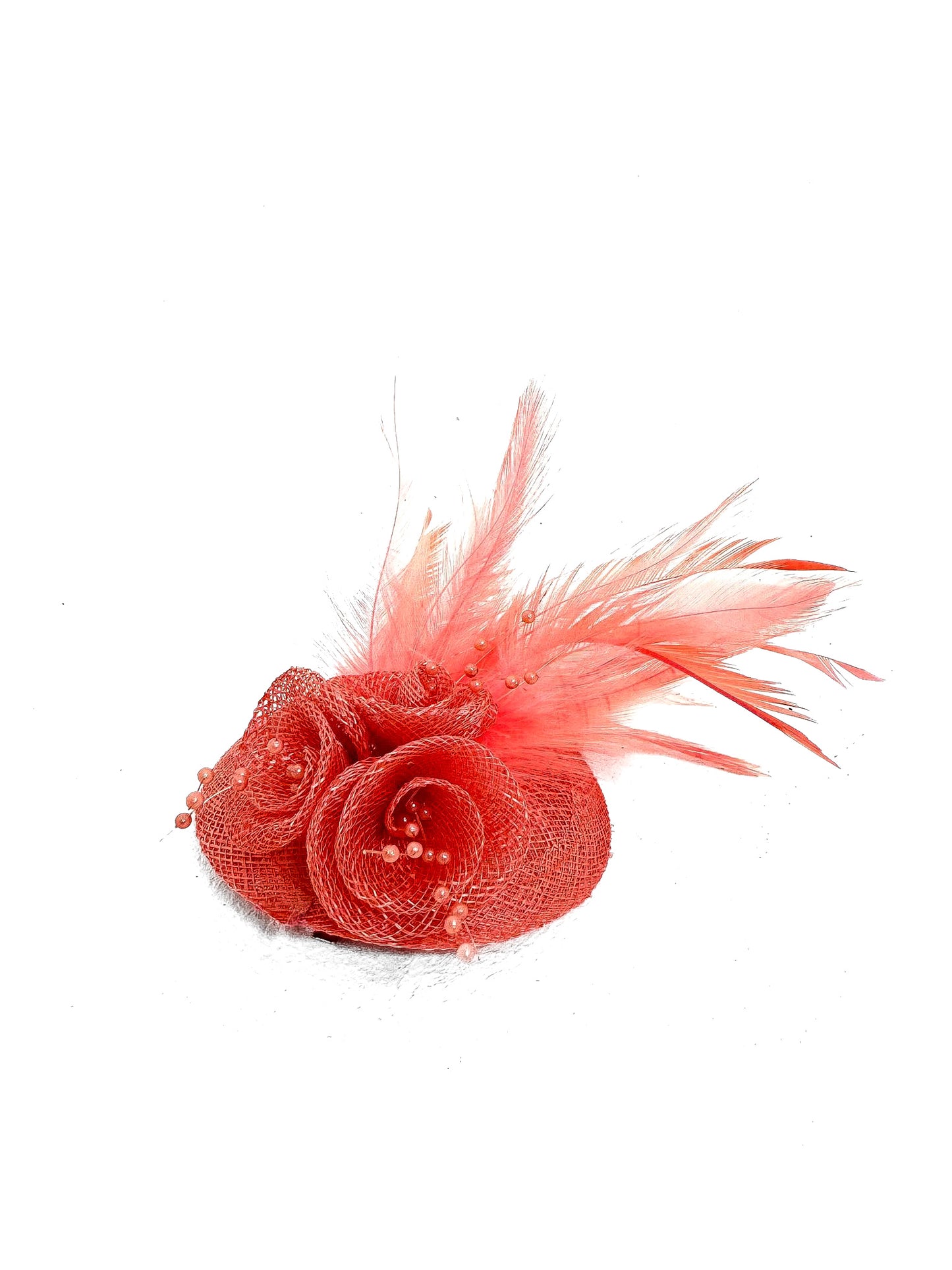 Mini Feather and Pearl Detail Fascinator