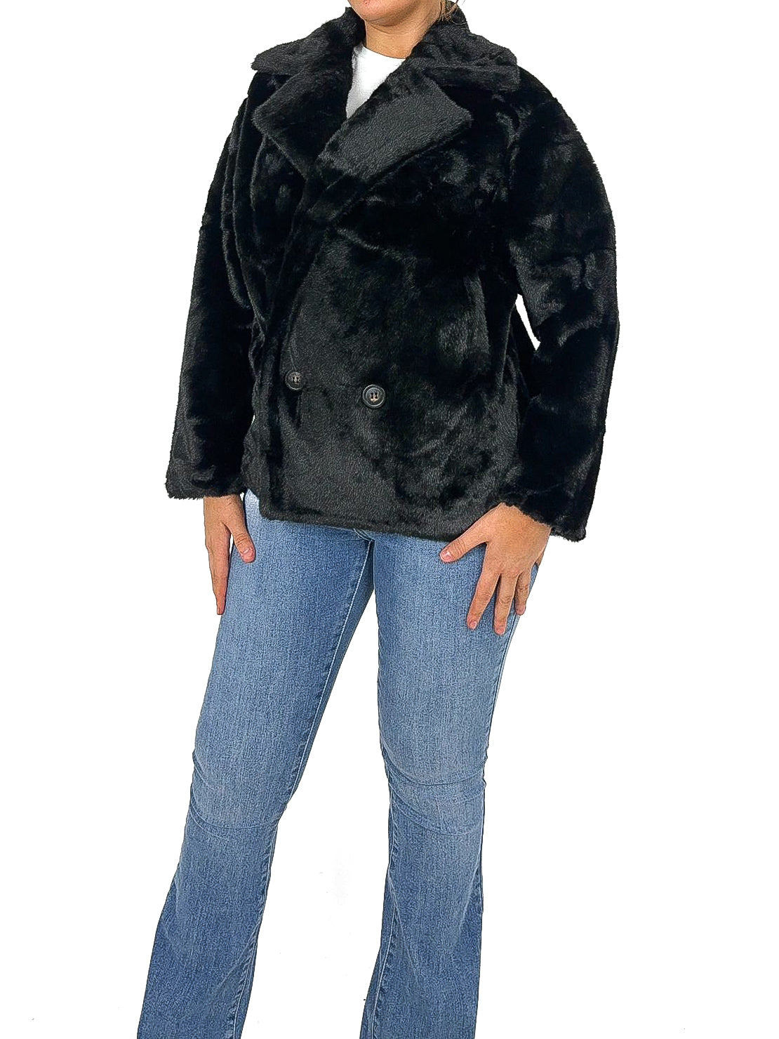 Loose Fit Faux Fur Jacket