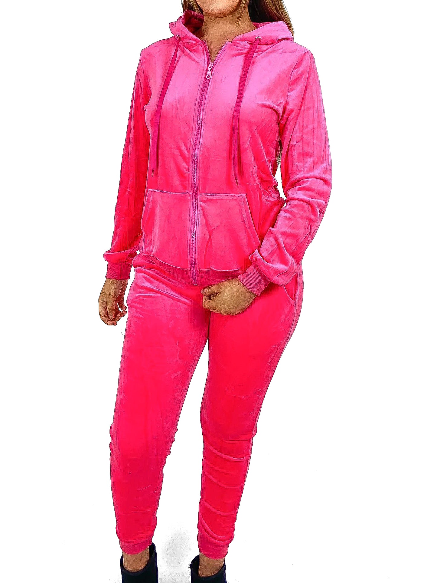 Hooded Velour Tracksuit