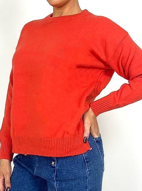 Loose Fit Round Neck Jumper