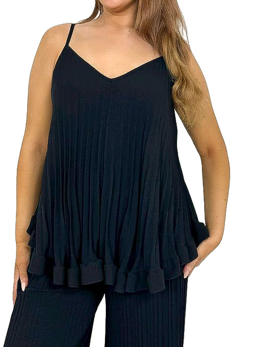 Flowy Pleated Vest