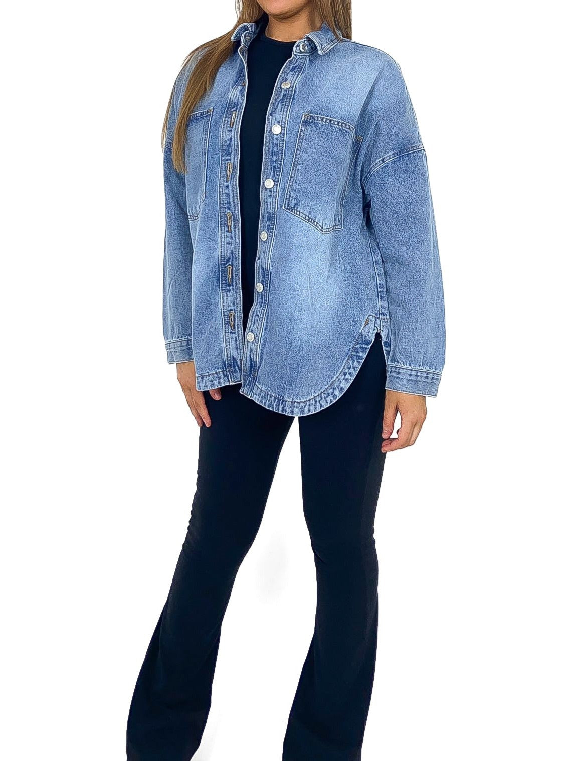 Oversized Denim Shacket