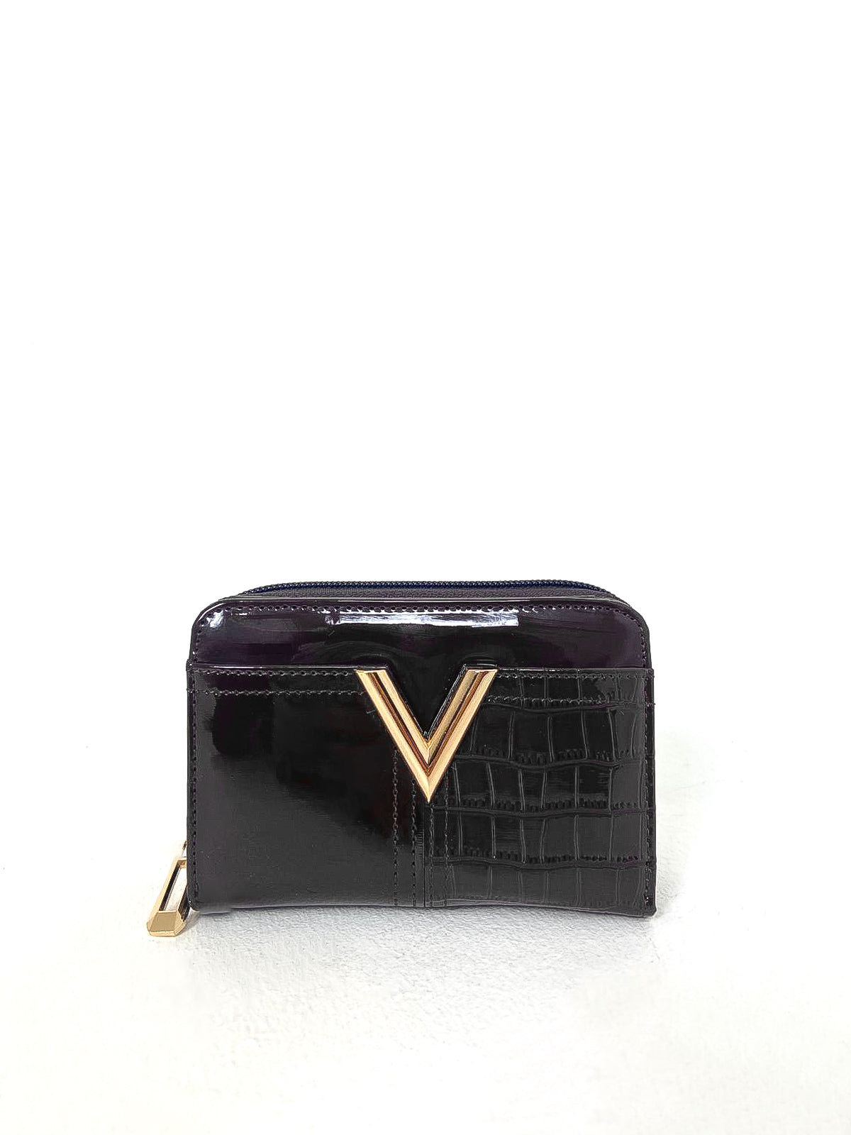 Small Patent "V" Front Purse