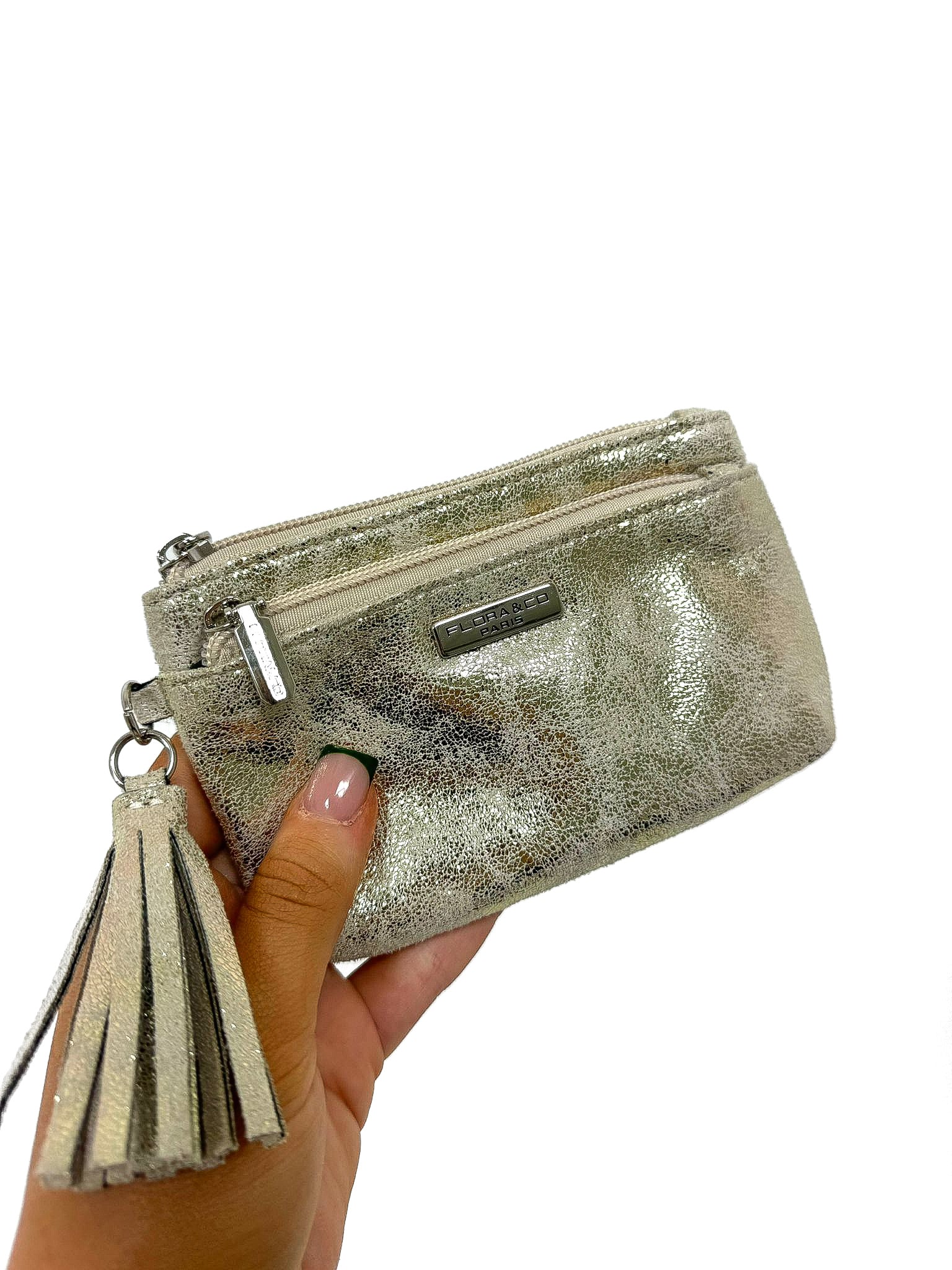 Metallic Suedette Coin Purse