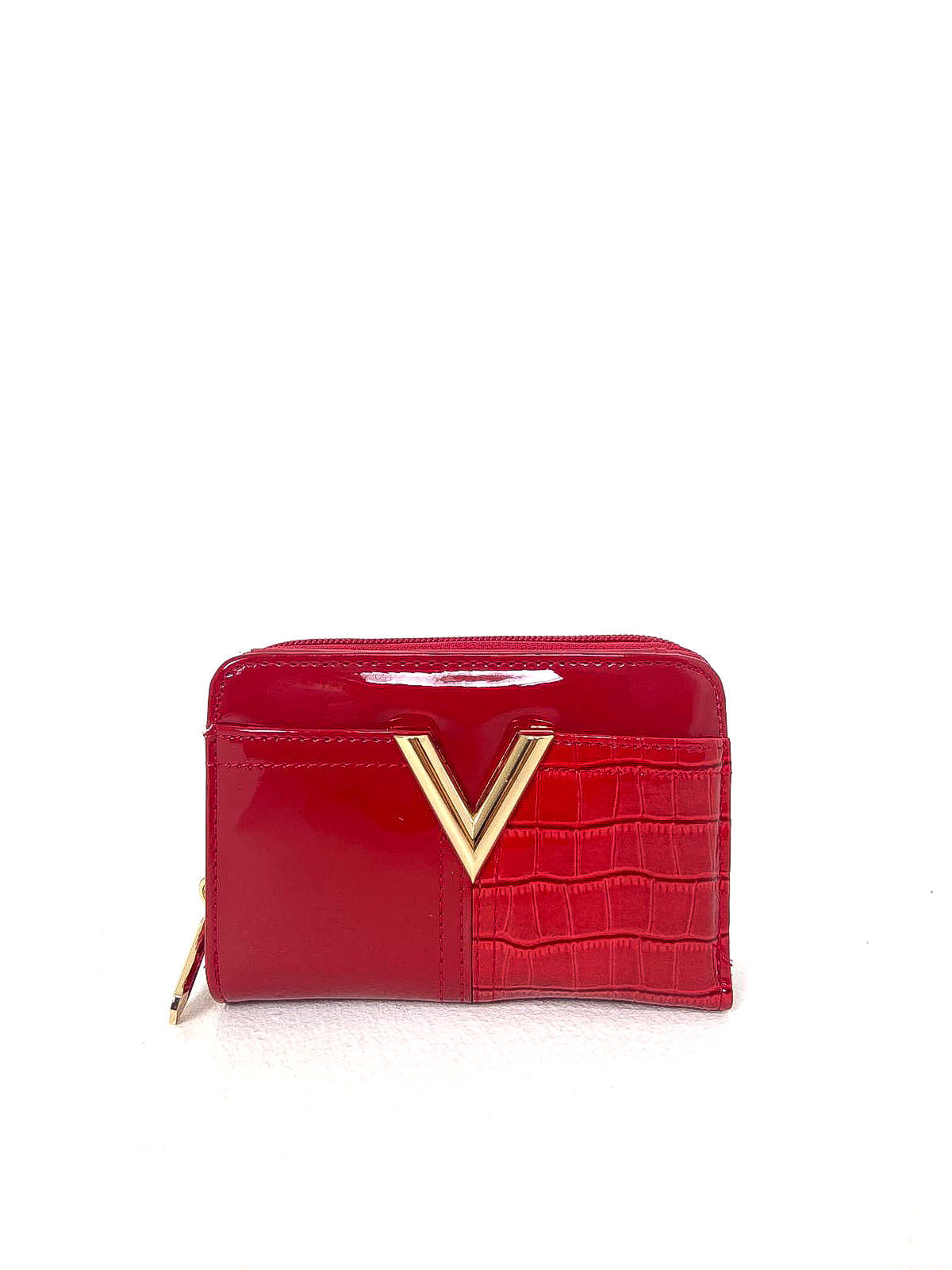 Small Patent "V" Front Purse