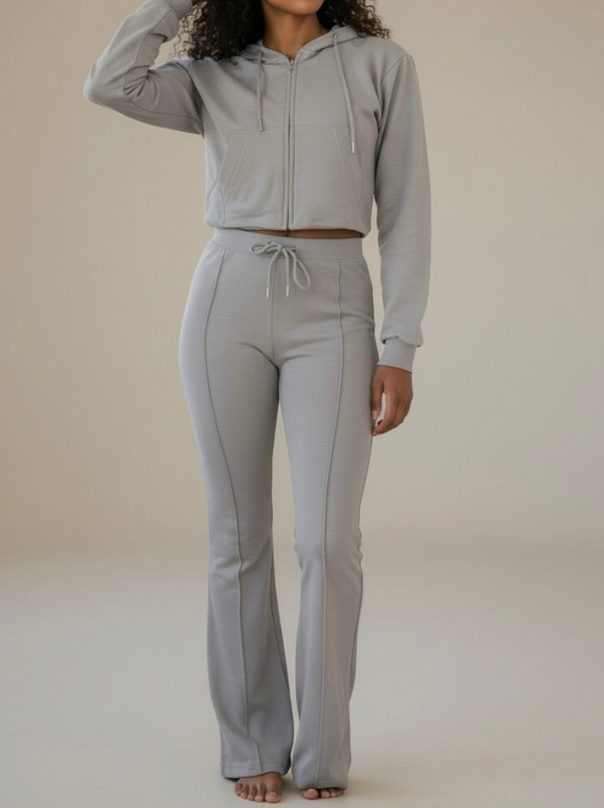 Fitted Hoodie & Flares Co-Ord