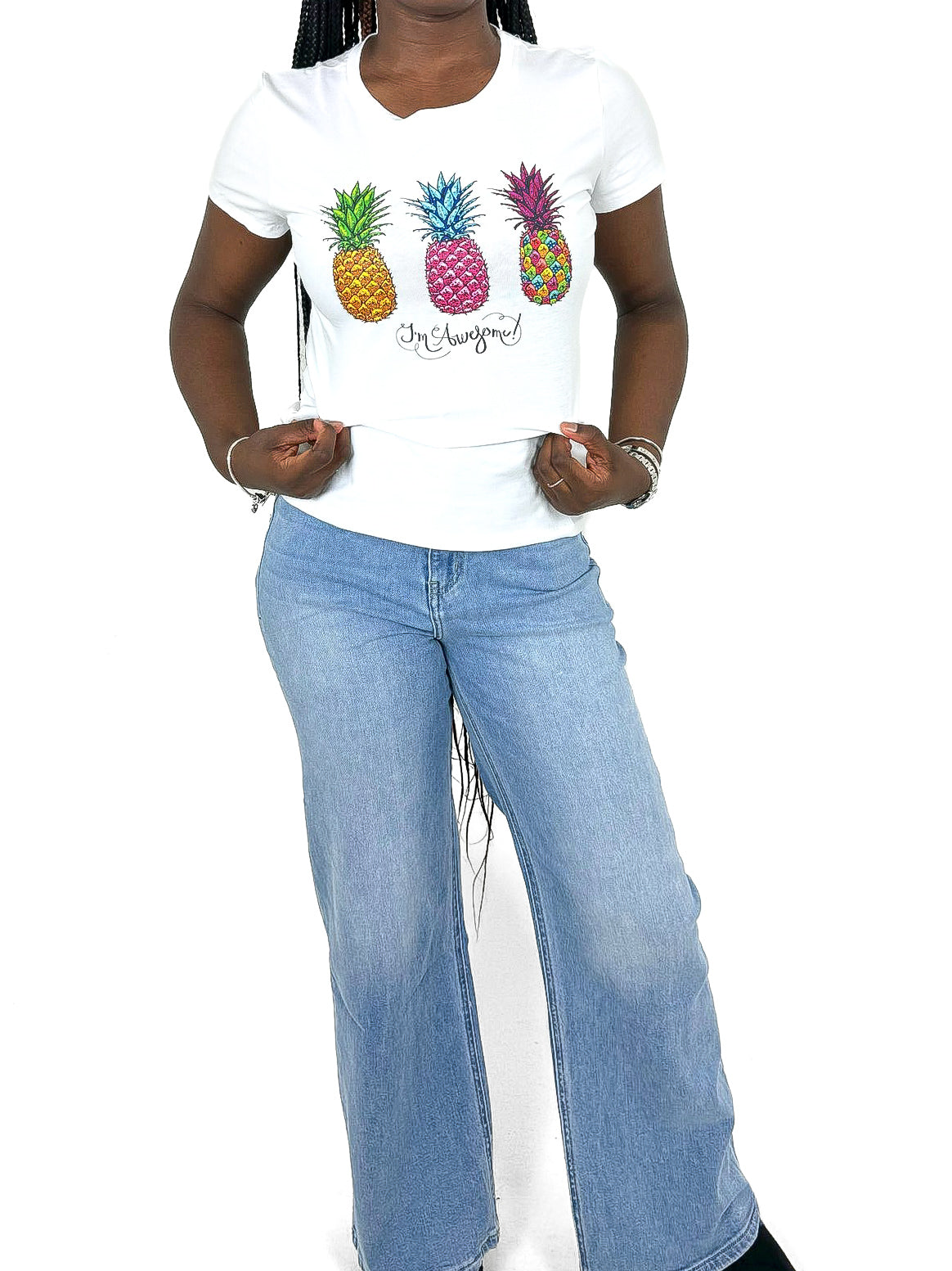 Pineapple Diamante T-Shirt