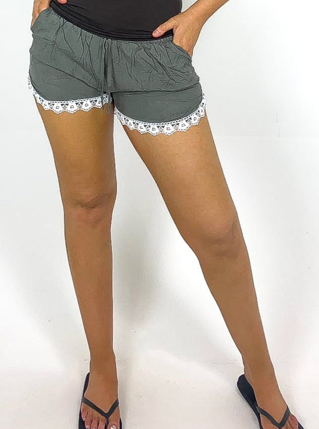 Lace Trim Shorts