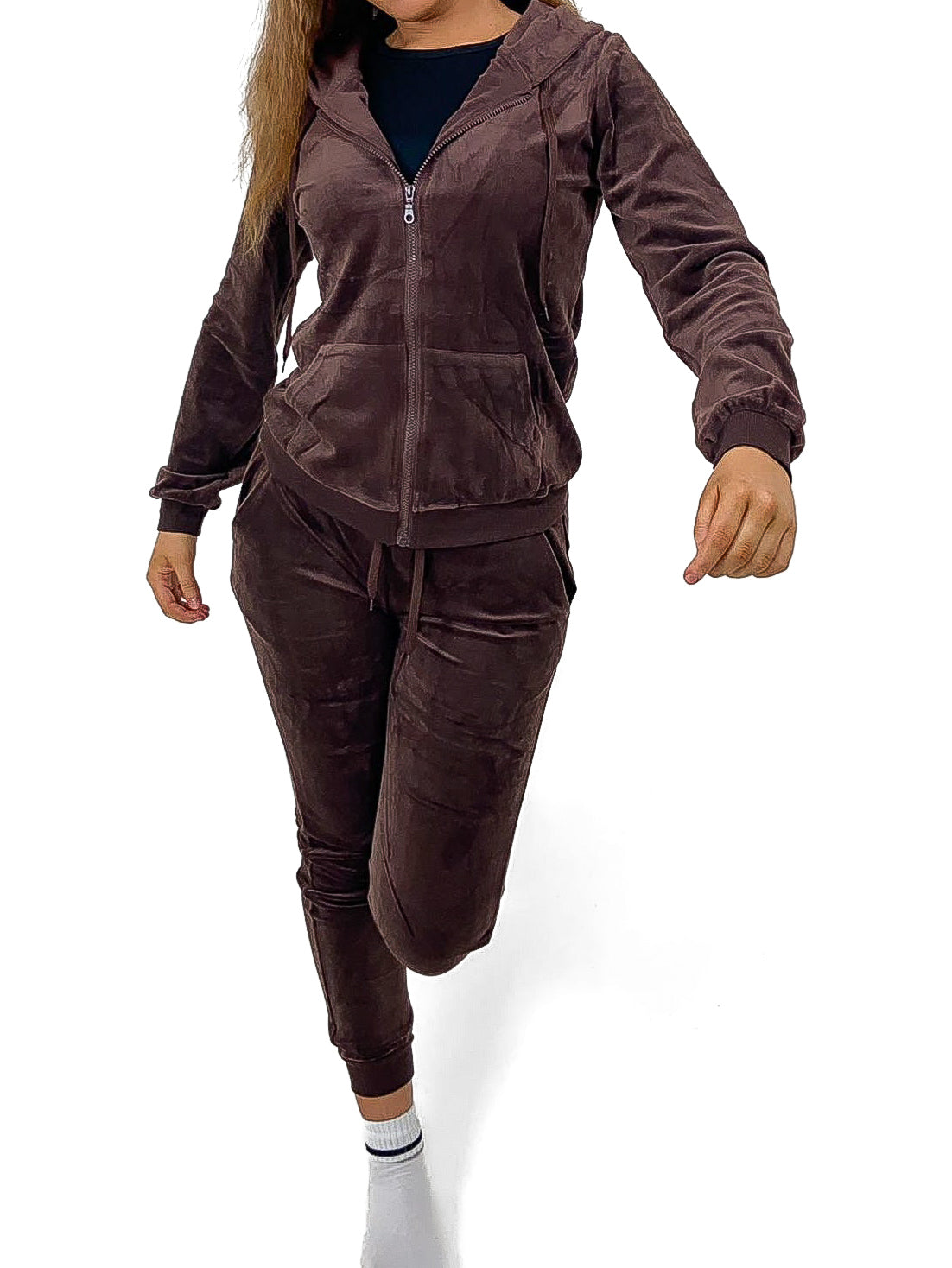 Hooded Velour Tracksuit