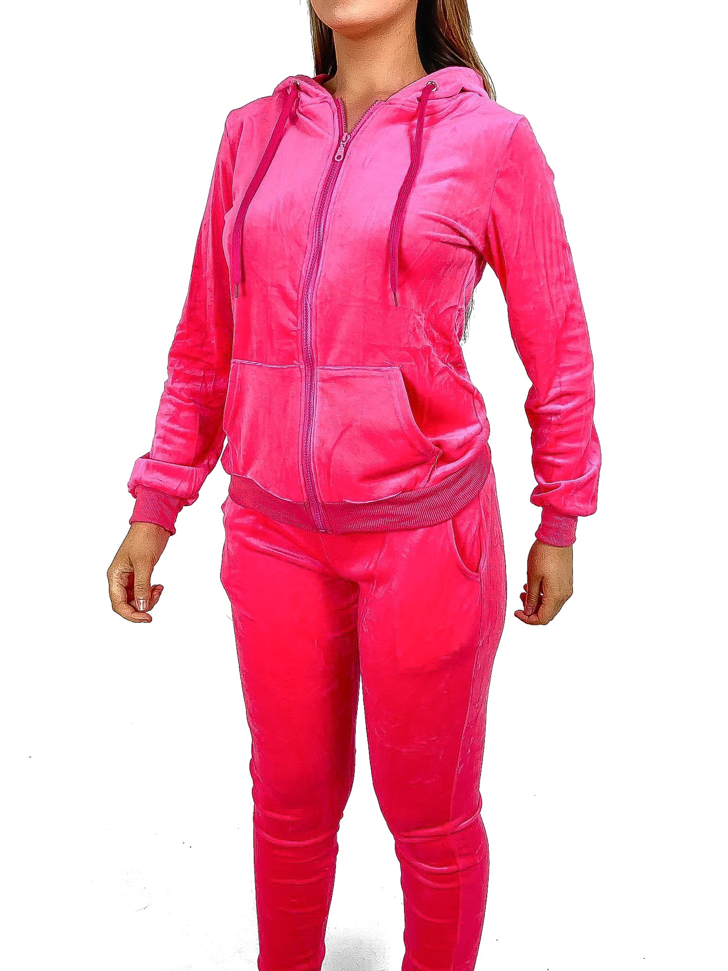 Hooded Velour Tracksuit