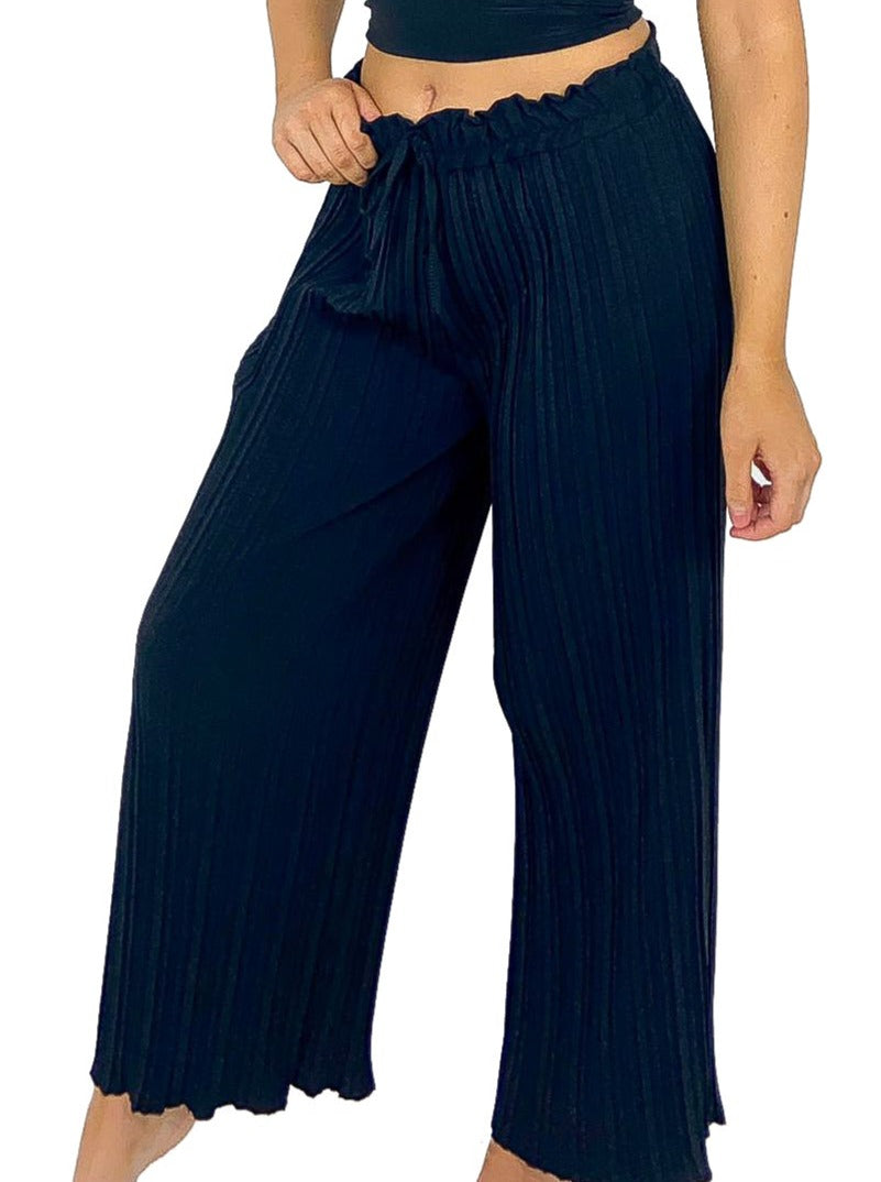 Pleated Palazzo Pants