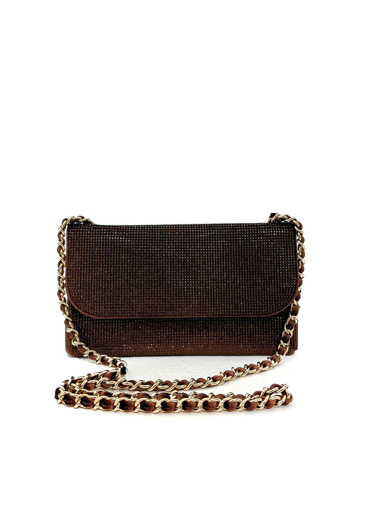 Mini Diamante Covered Shoulder Bag