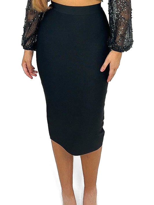 Midi Length Bandage Skirt