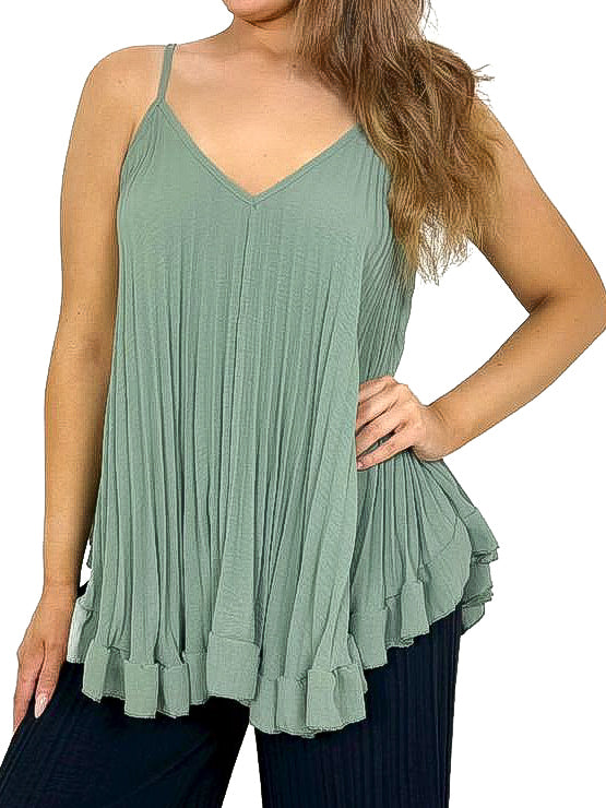 Flowy Pleated Vest