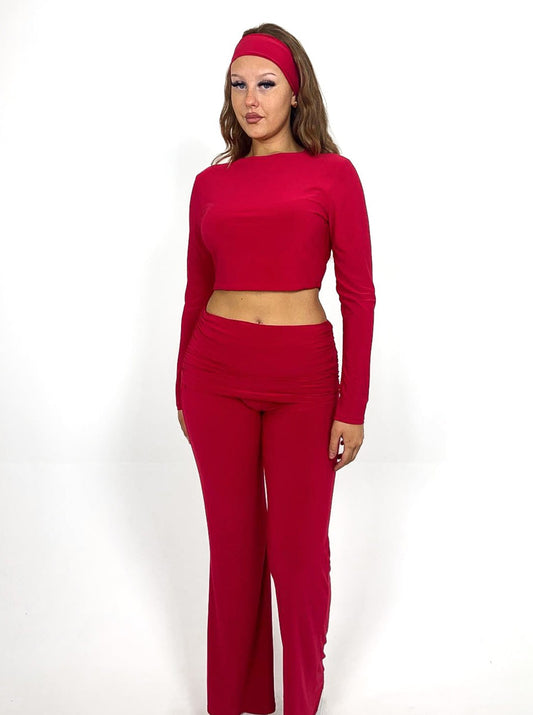 Fold Over Trousers 3 Piece Co-Ord