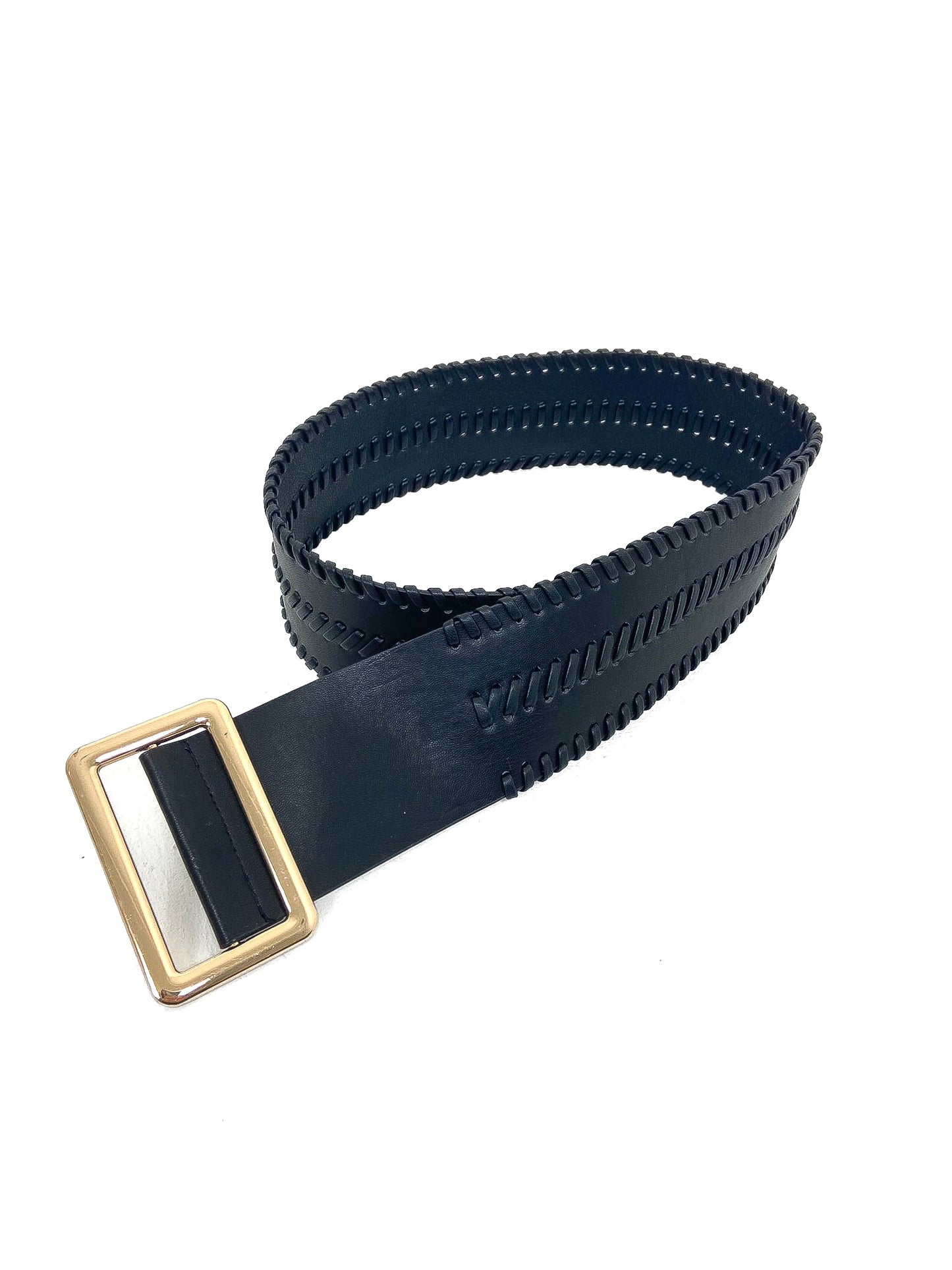 Wide Weave Detail Belt