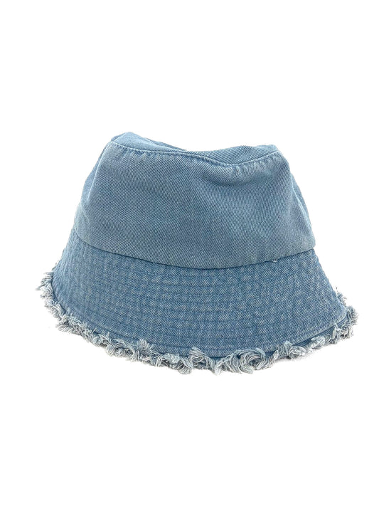 Distressed Denim Bucket Hat