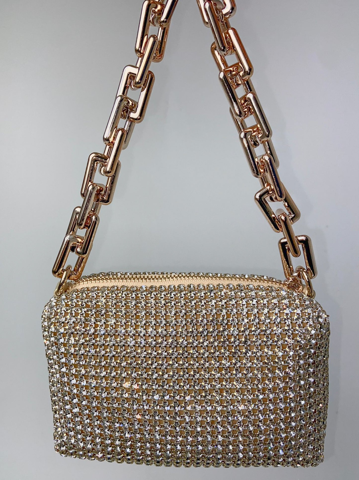 Chunky Chain Diamante Bag