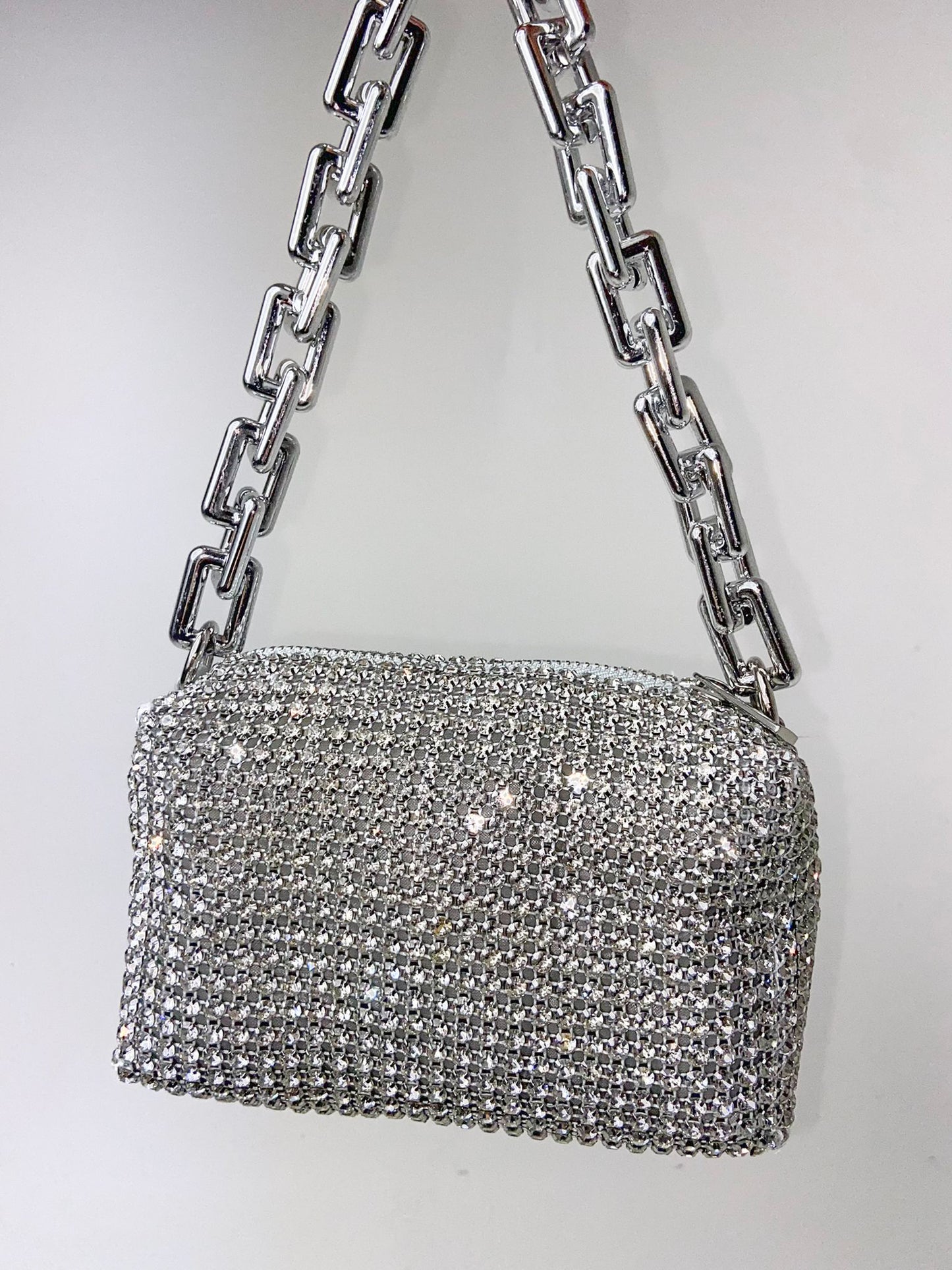 Chunky Chain Diamante Bag