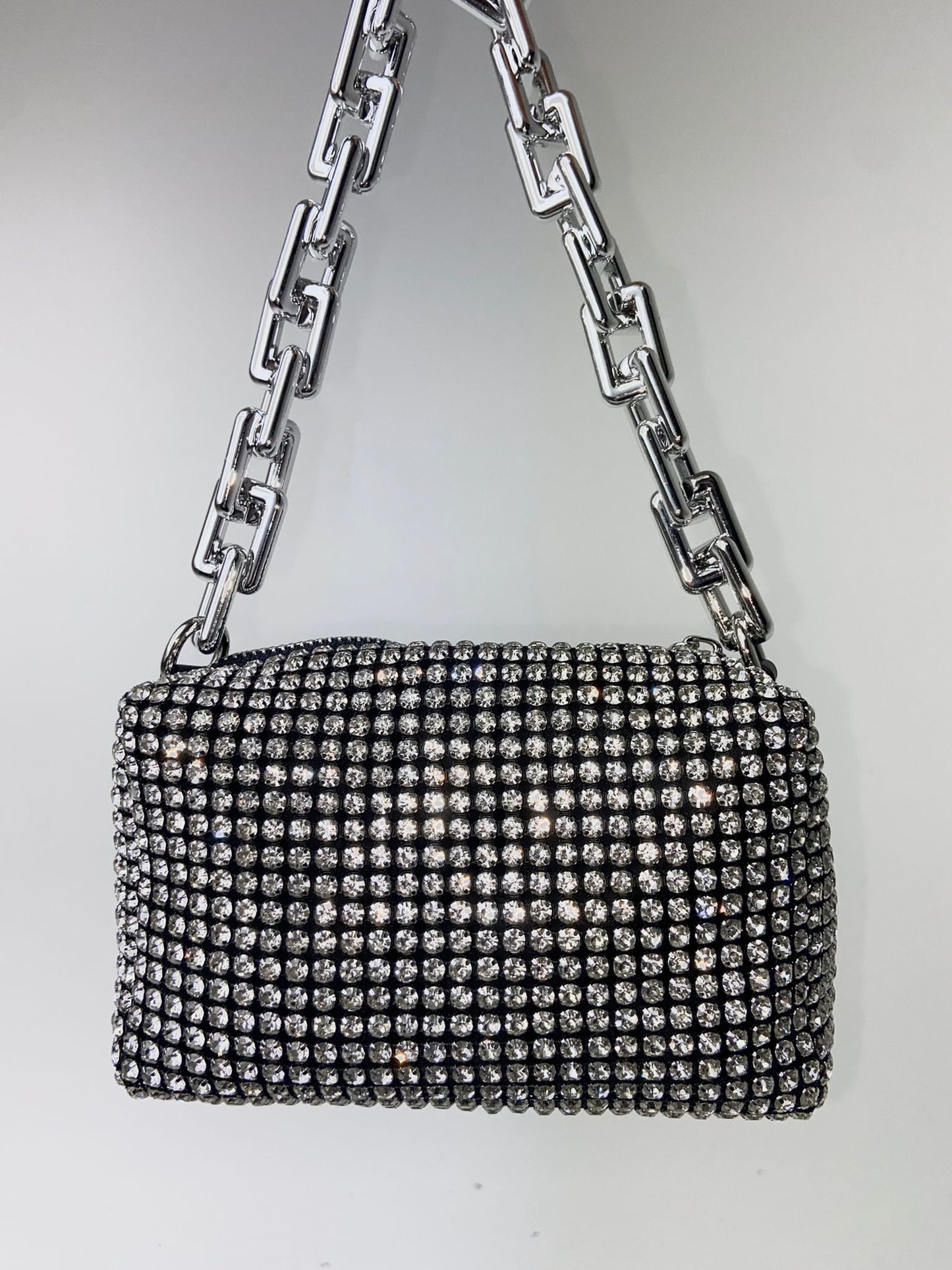 Chunky Chain Diamante Bag