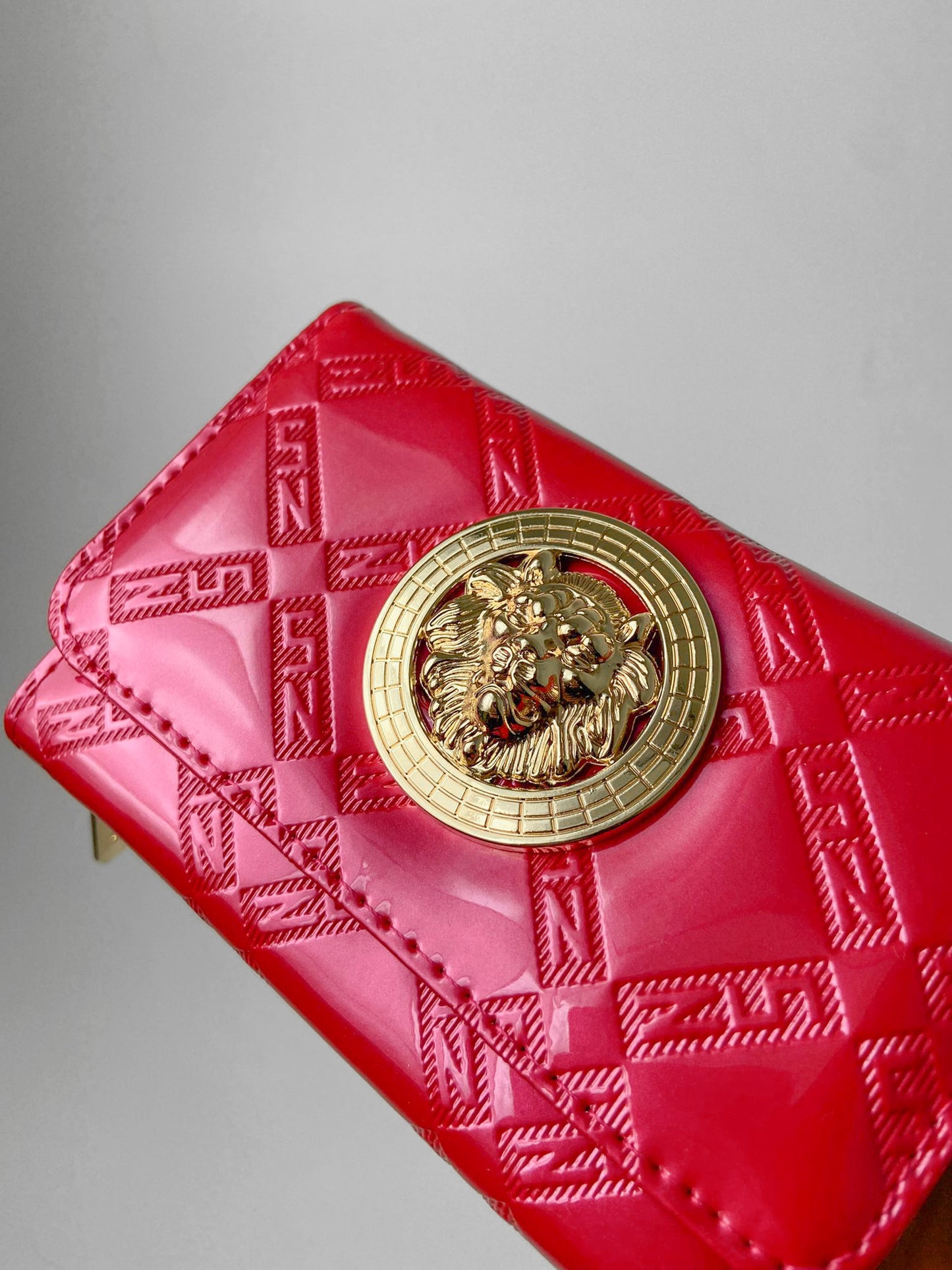 Small Patent Emblem Purse