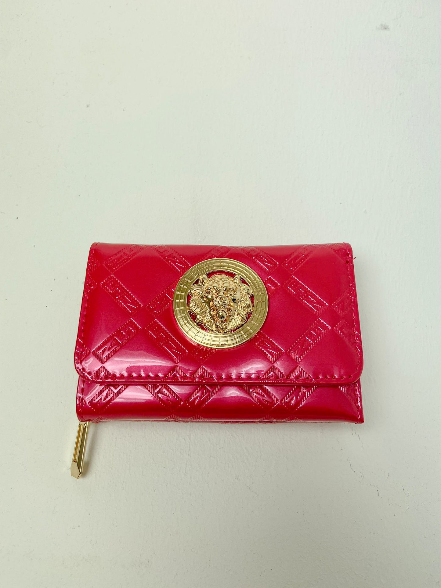 Small Patent Emblem Purse