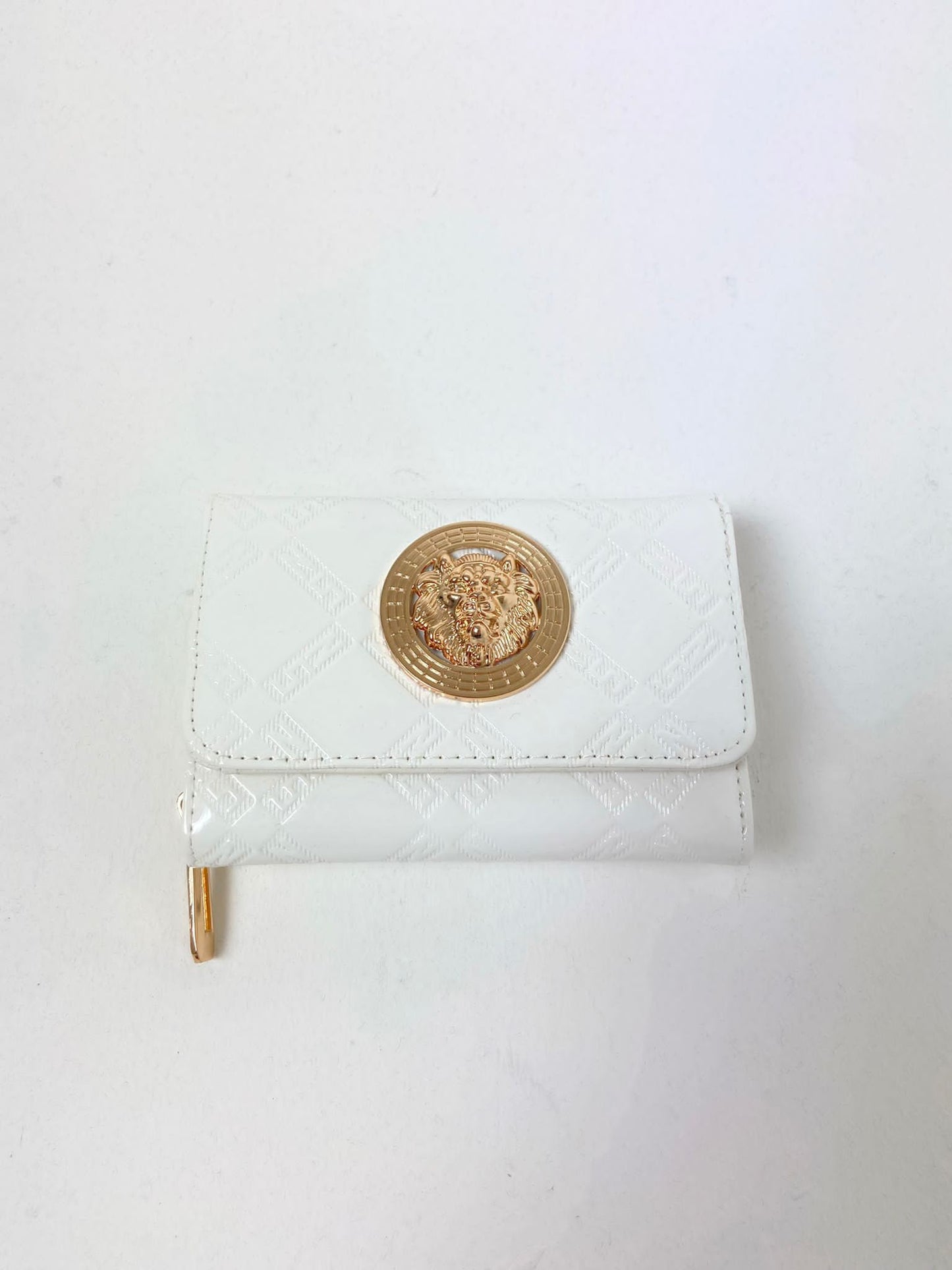 Small Patent Emblem Purse