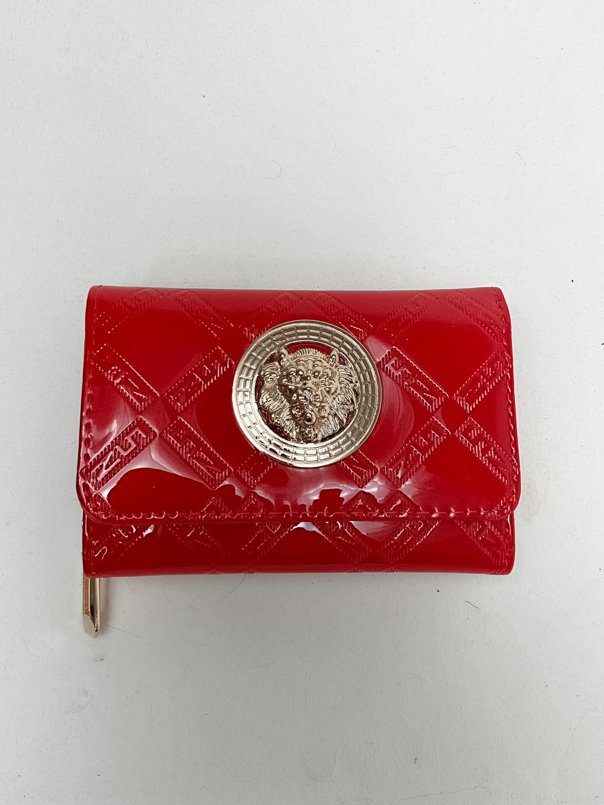 Small Patent Emblem Purse