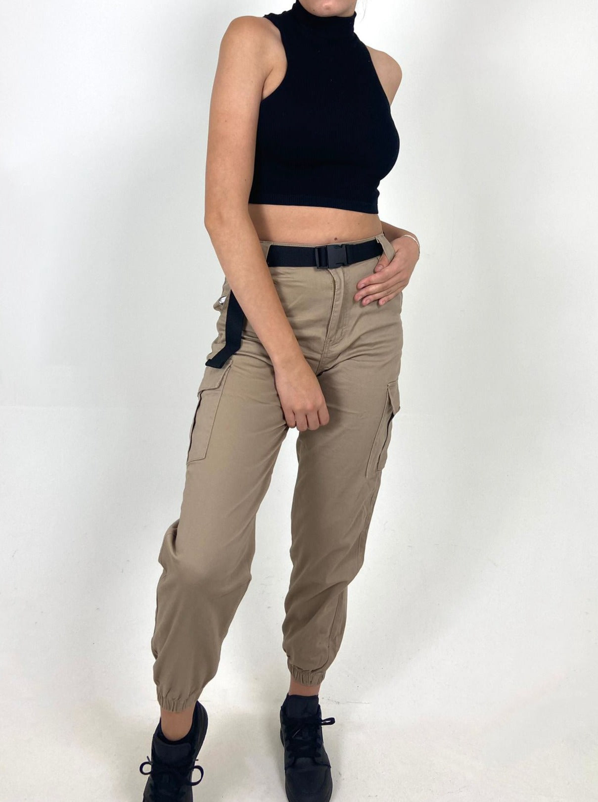 Belted Cargo Pants