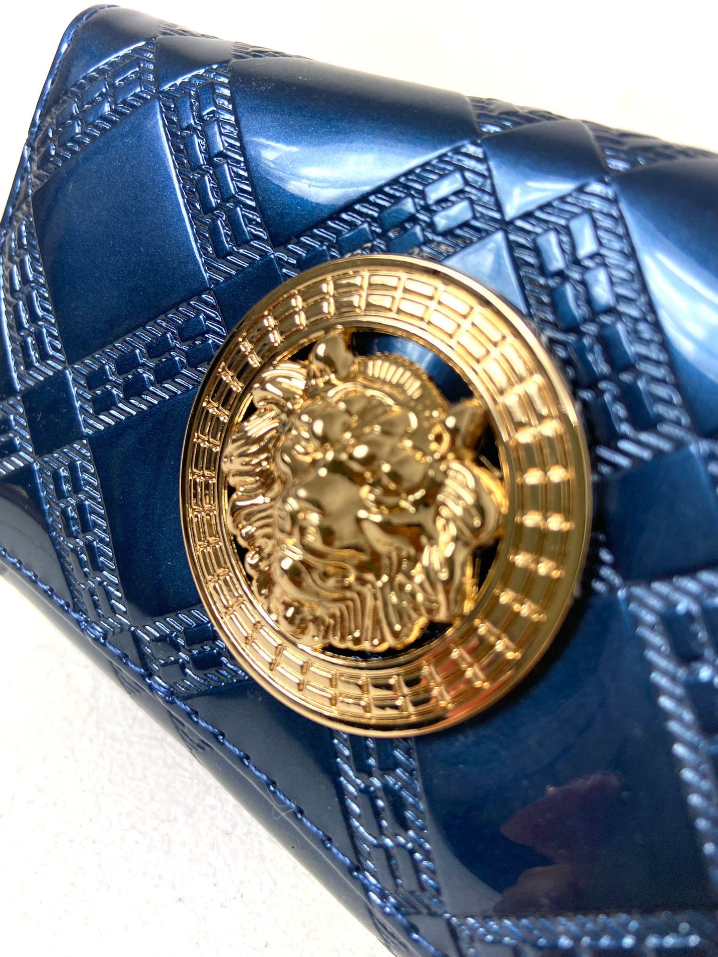 Small Patent Emblem Purse