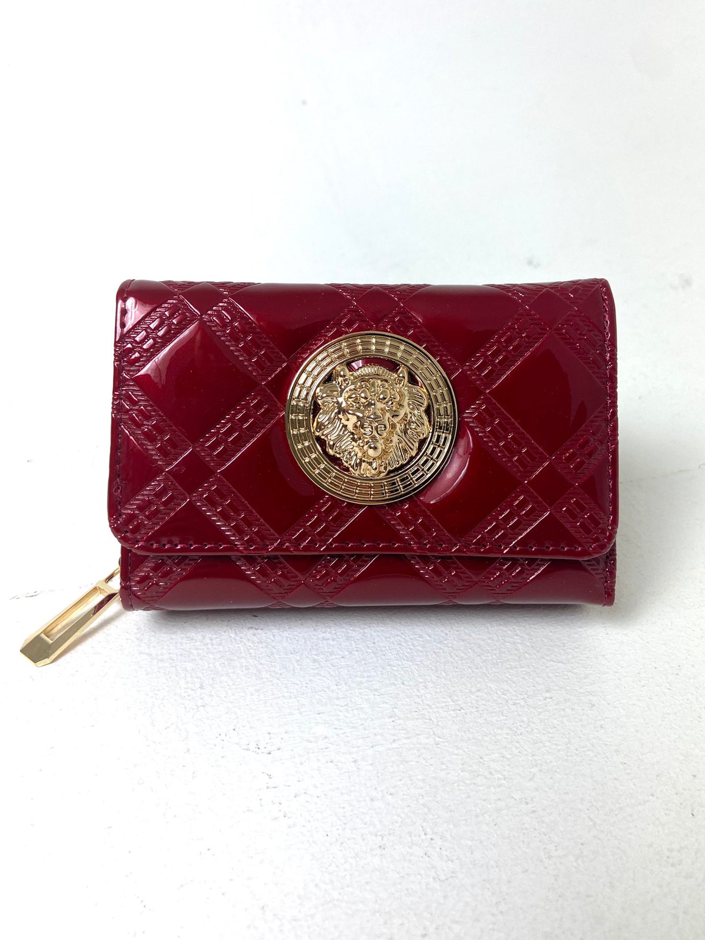 Small Patent Emblem Purse