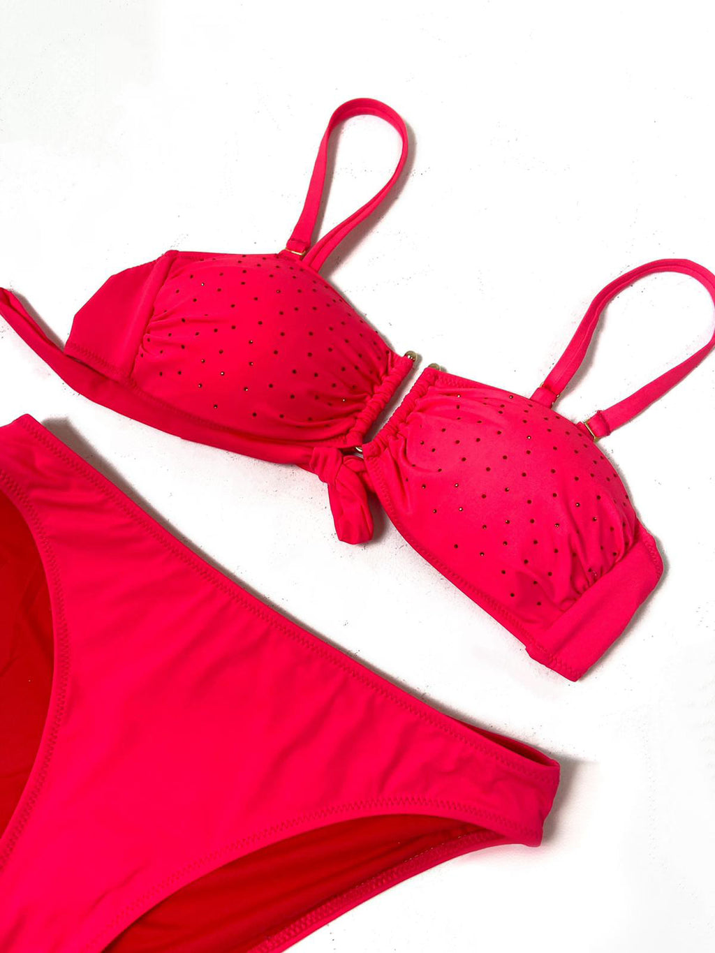 Diamante Detail Bikini Set