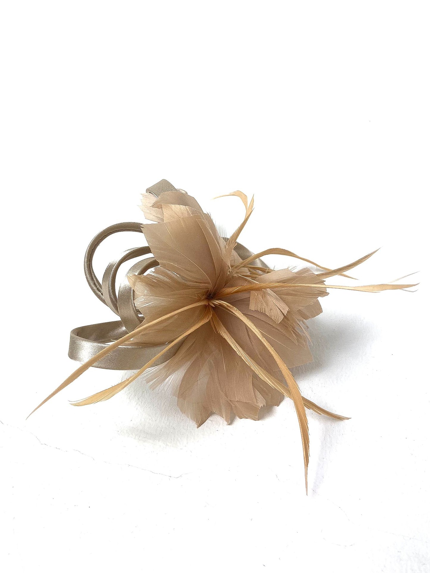 Feather & Satin Swirl Fascinator