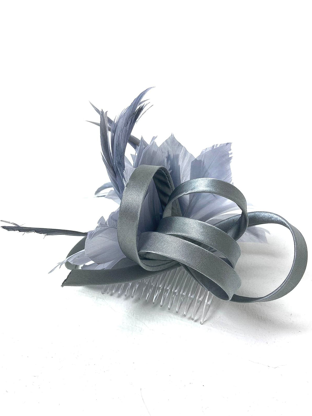 Feather & Satin Swirl Fascinator