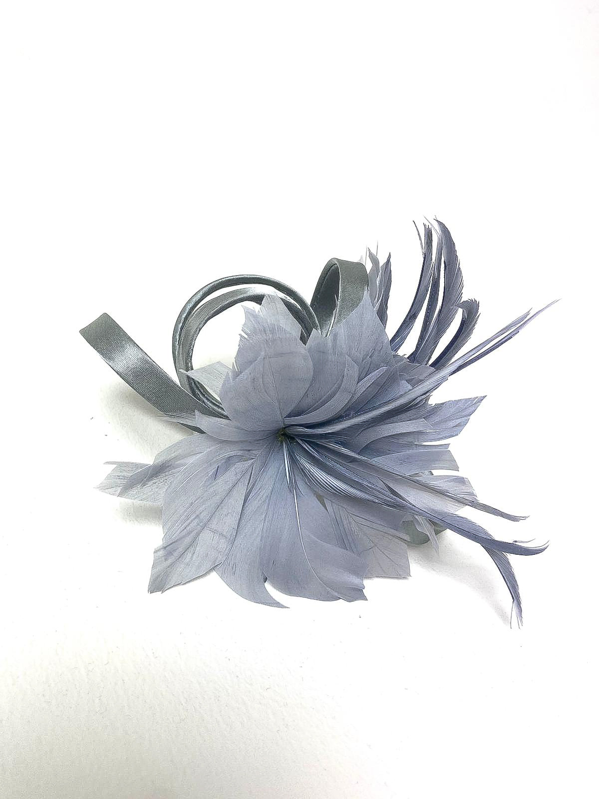 Feather & Satin Swirl Fascinator