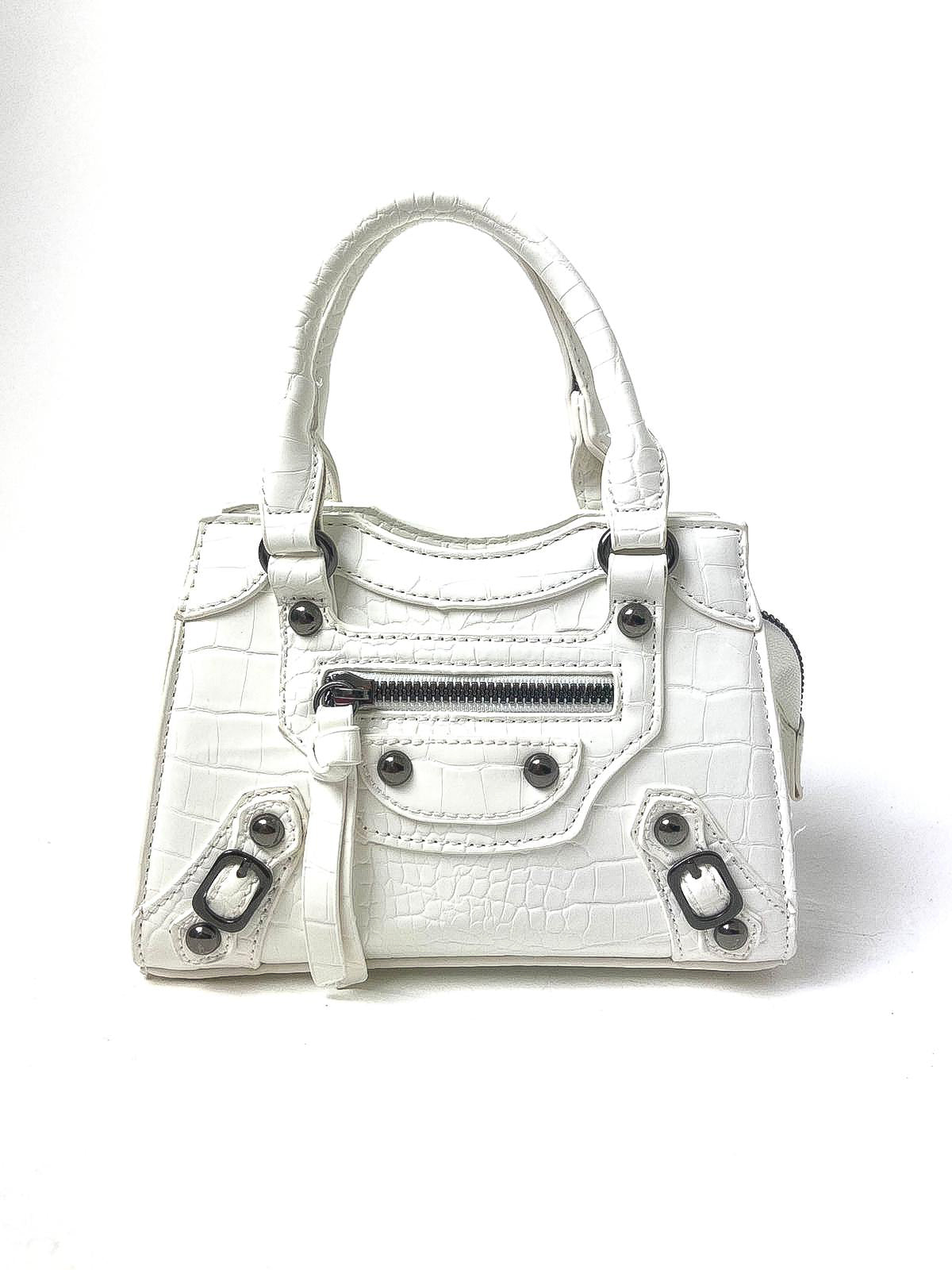 Zip Front Buckled Mini Bag