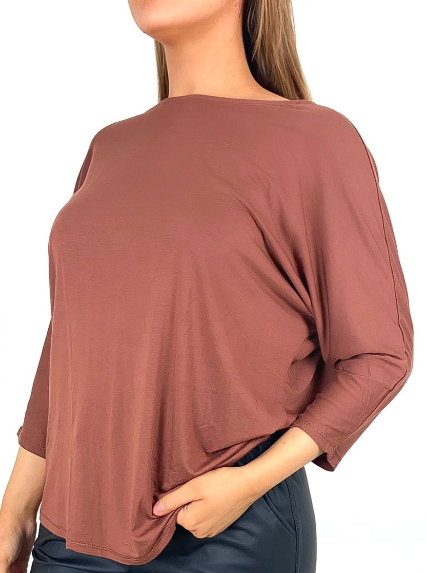 Jersey Batwing Top