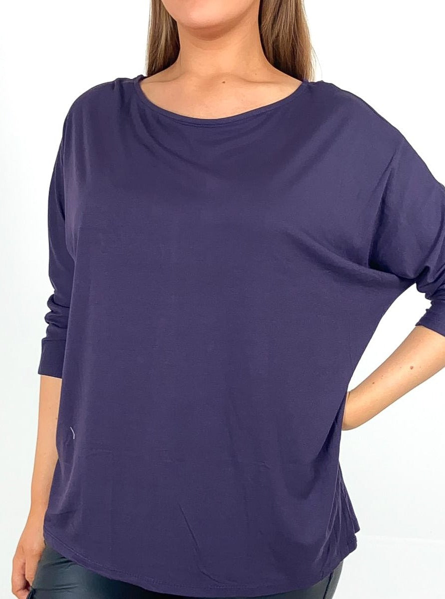 Jersey Batwing Top