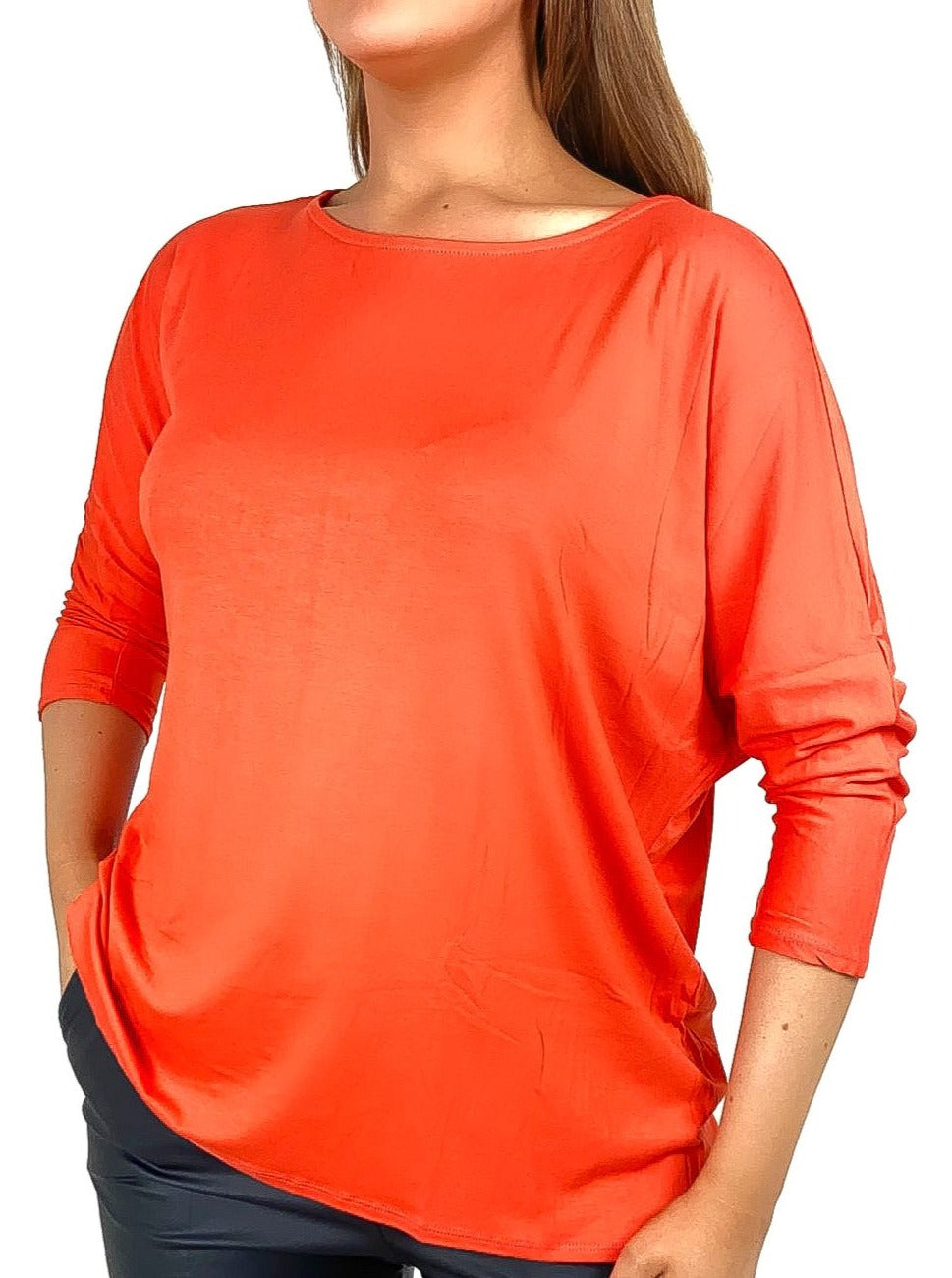 Jersey Batwing Top