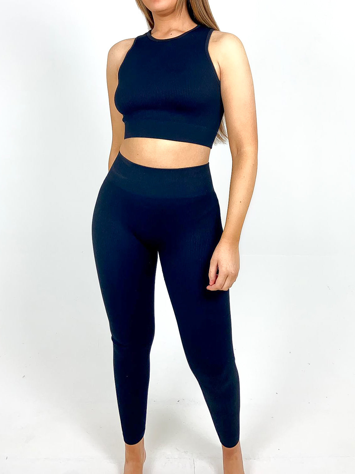 Cropped Vest Gym Set