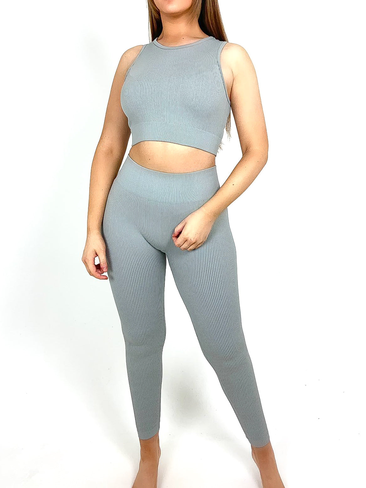 Cropped Vest Gym Set