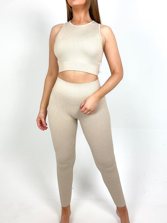 Seamless Rib Crop Vest