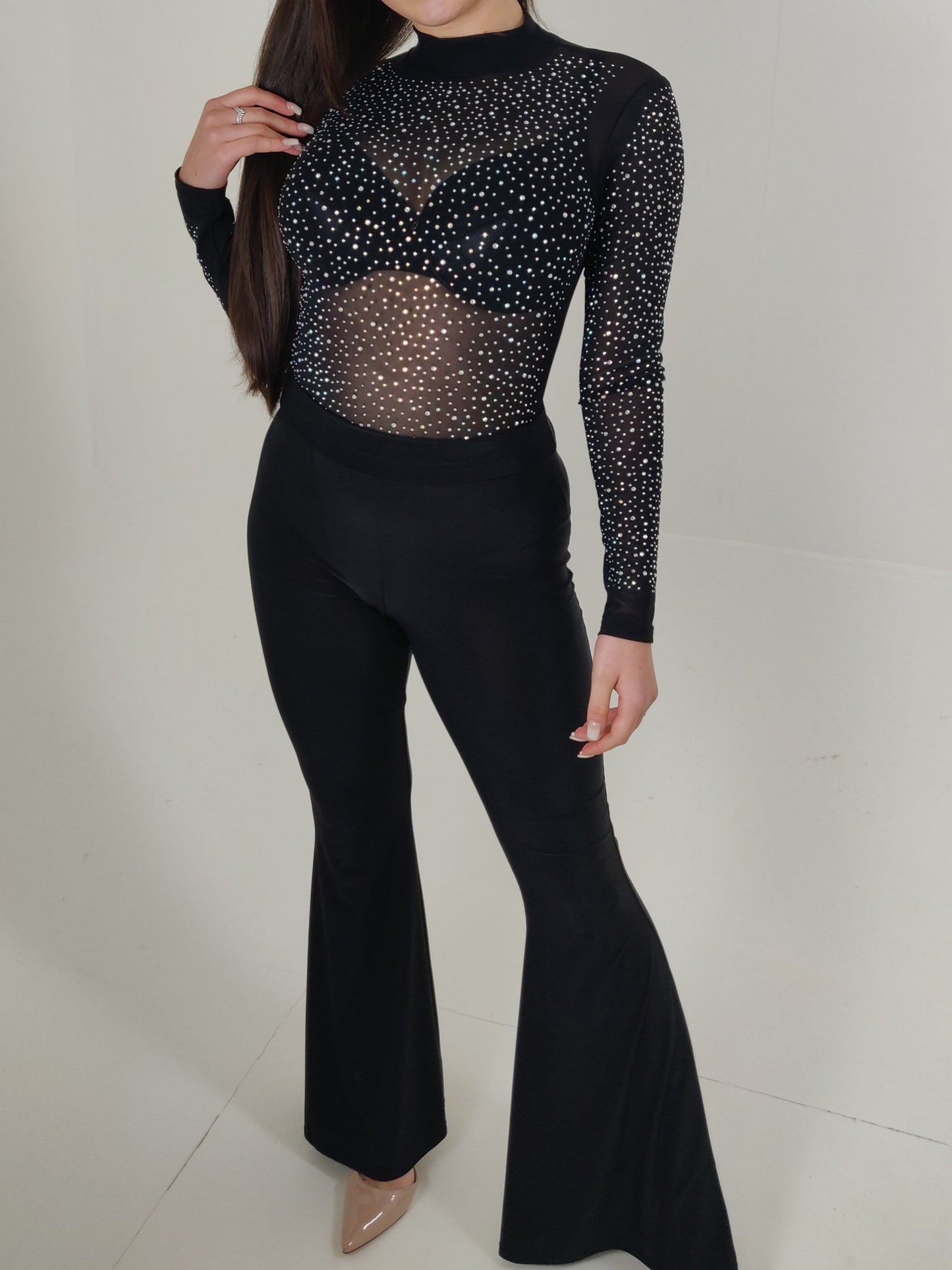 Diamante Mesh Bodysuit