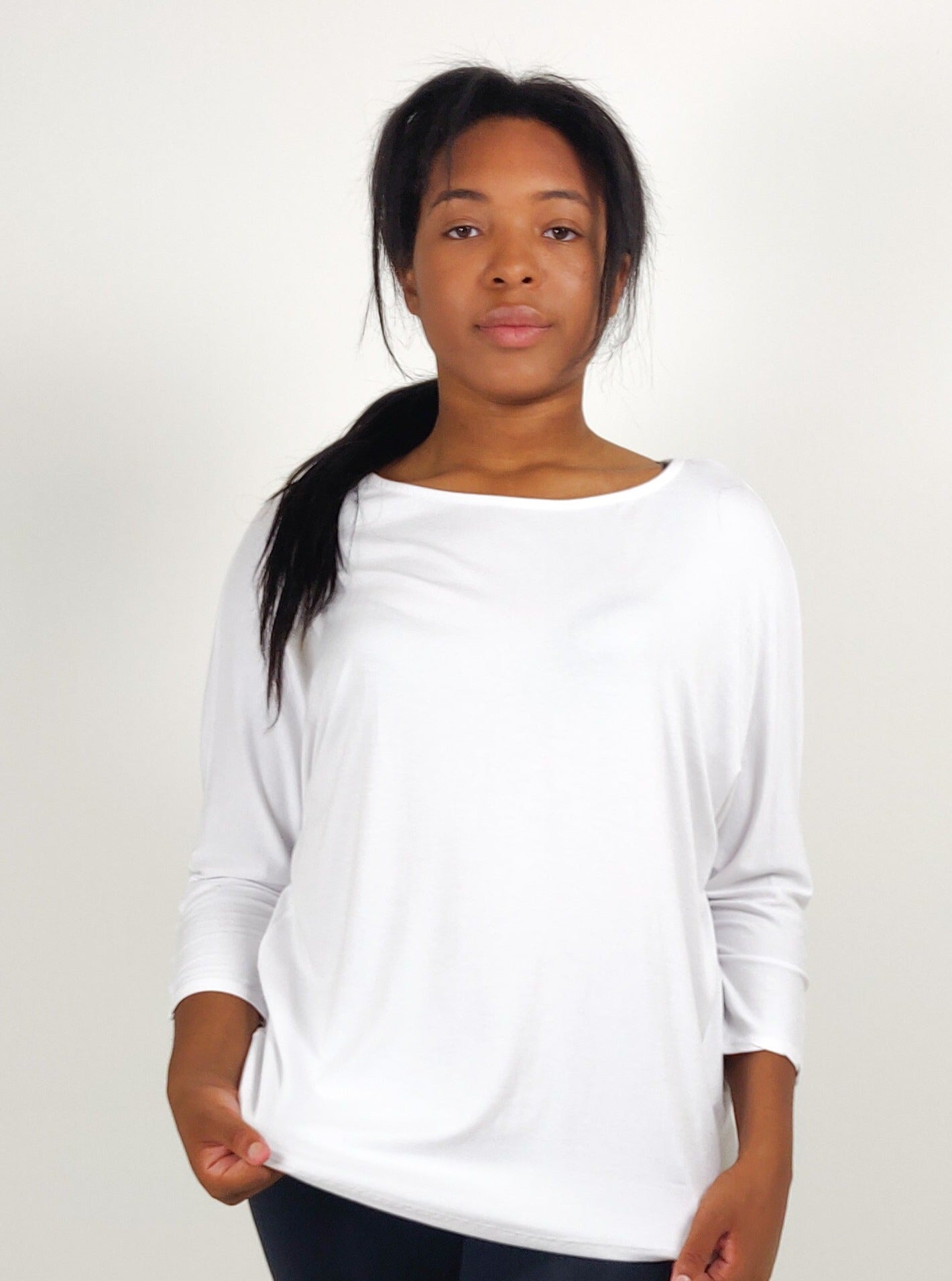 Jersey Batwing Top