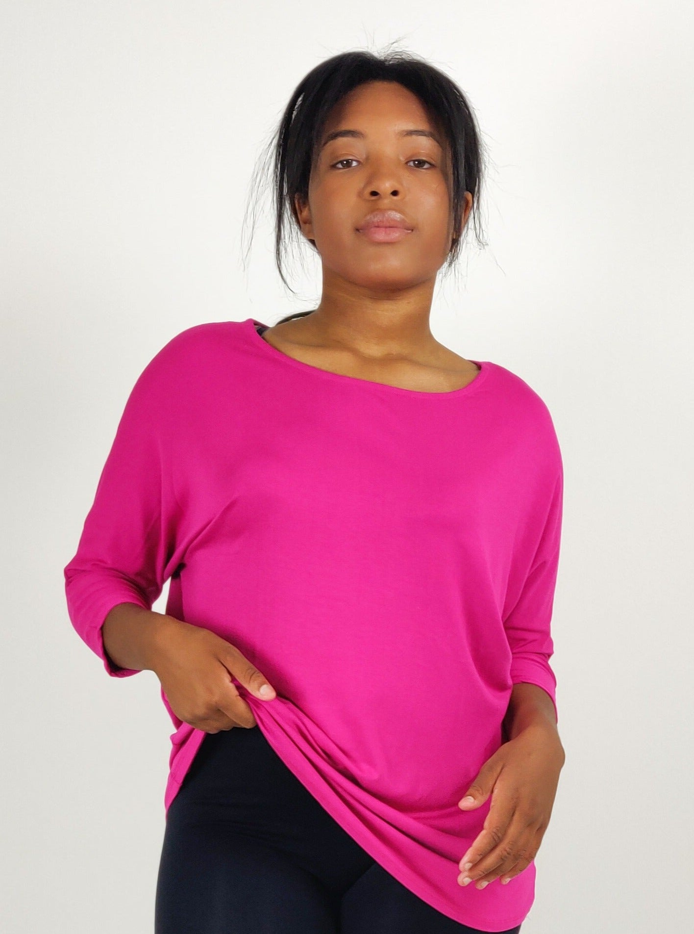 Jersey Batwing Top