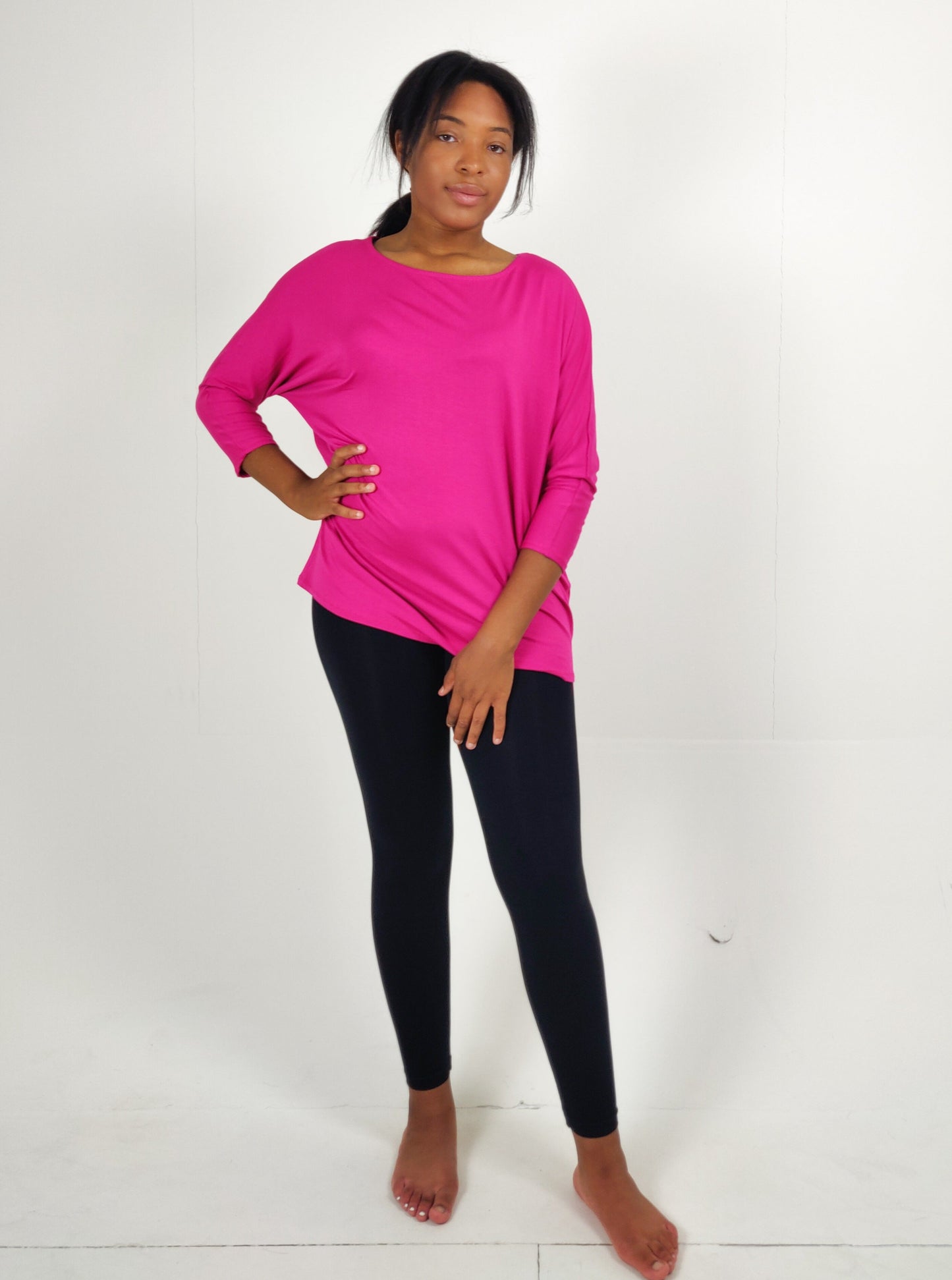 Jersey Batwing Top