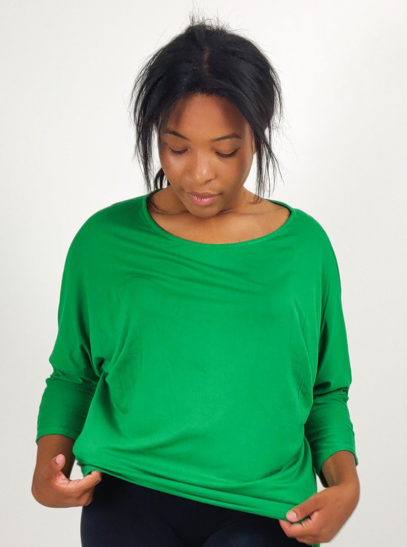 Jersey Batwing Top