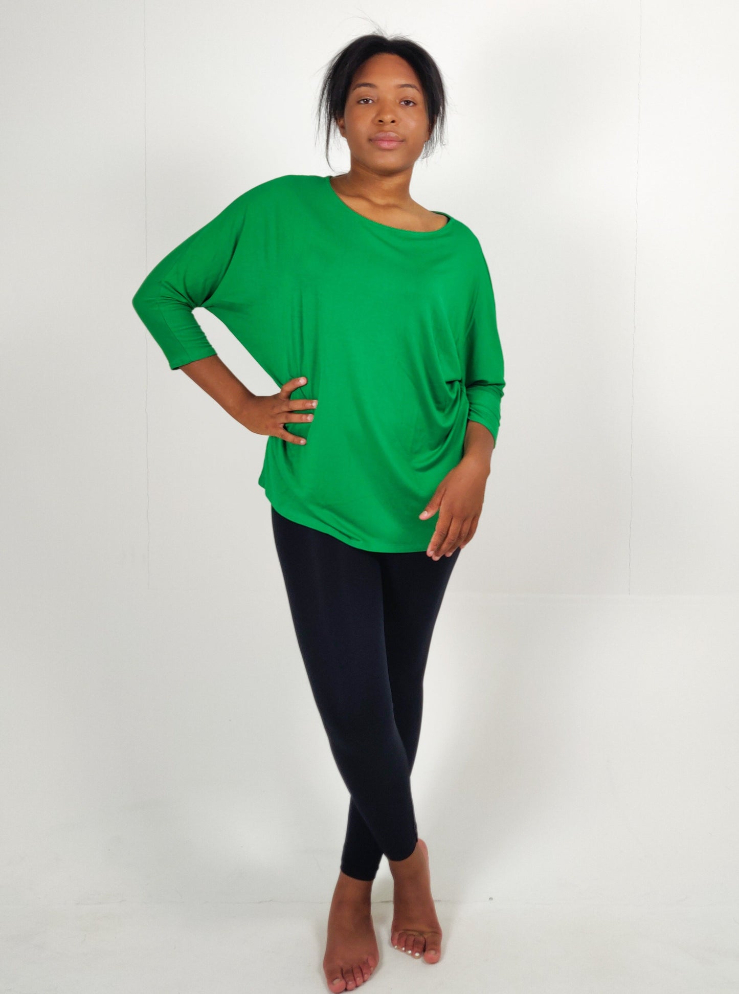 Jersey Batwing Top