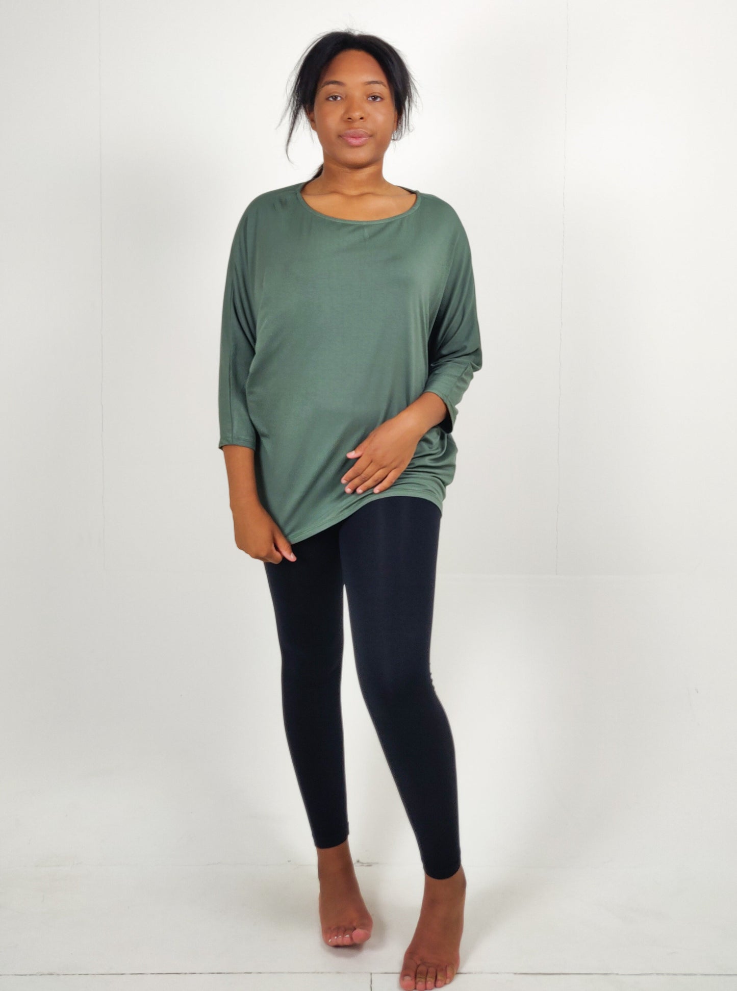 Jersey Batwing Top