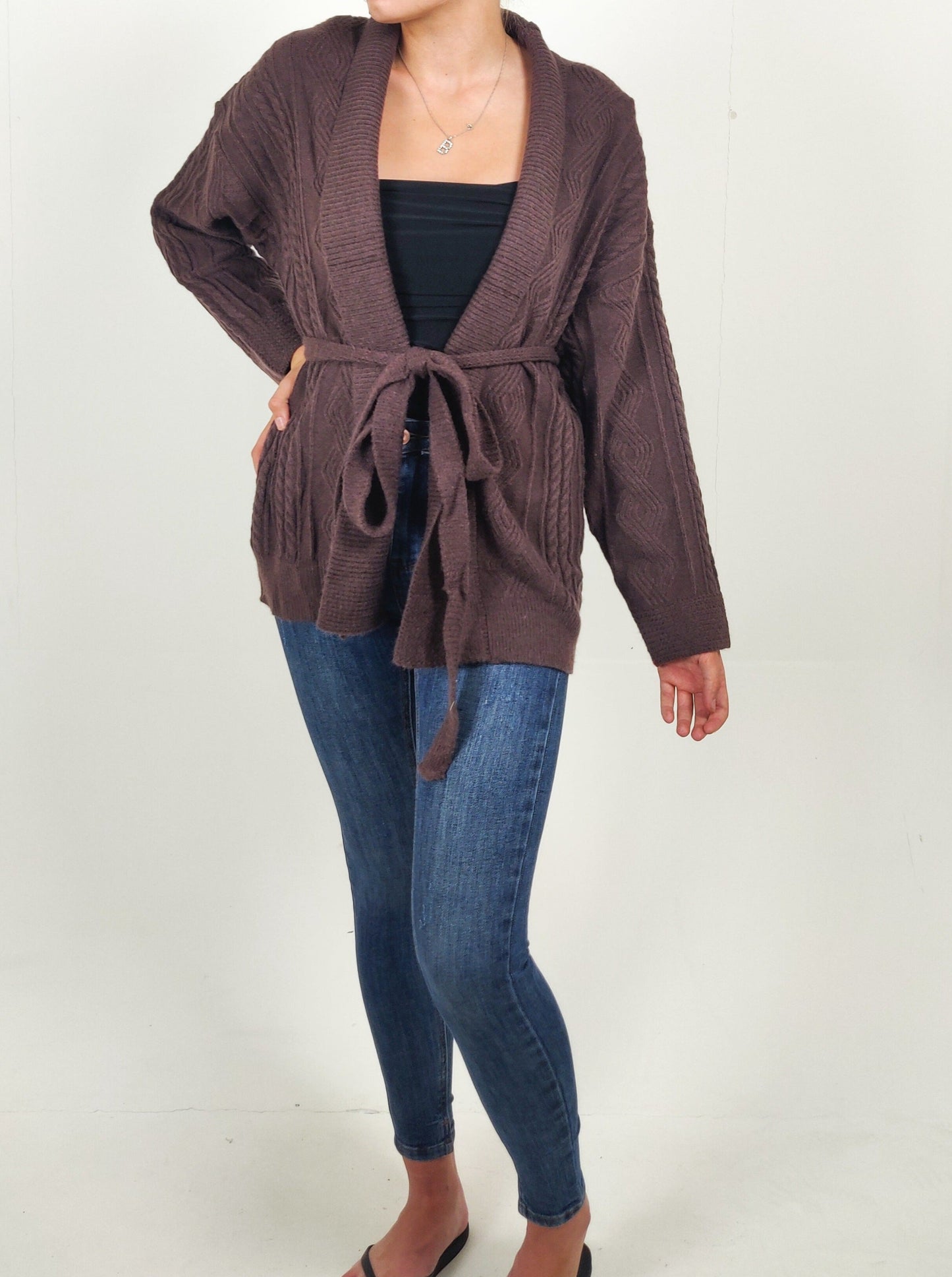 Oversize Belted Cardigan